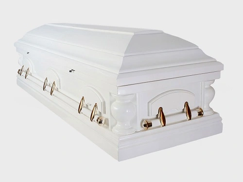 sicriu de lux Boston, culoare albă