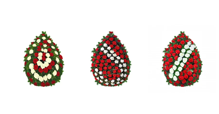 aranjamente funerare tip coroane